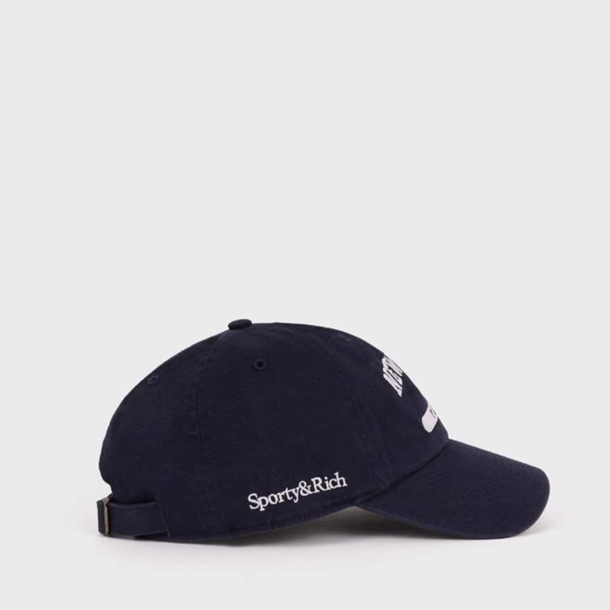 SPORTY＆RICH League Hat Navy White （スポーティアンドリッチ