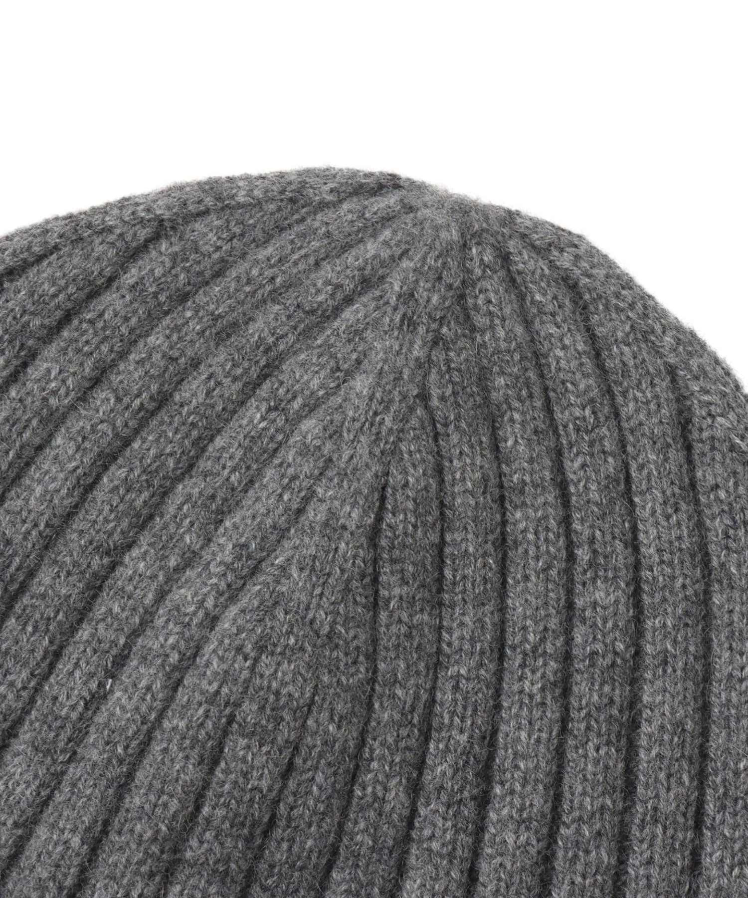SPORTY＆RICH Heritage Yankees Serif Cashmere Beanie Dark Greyの画像