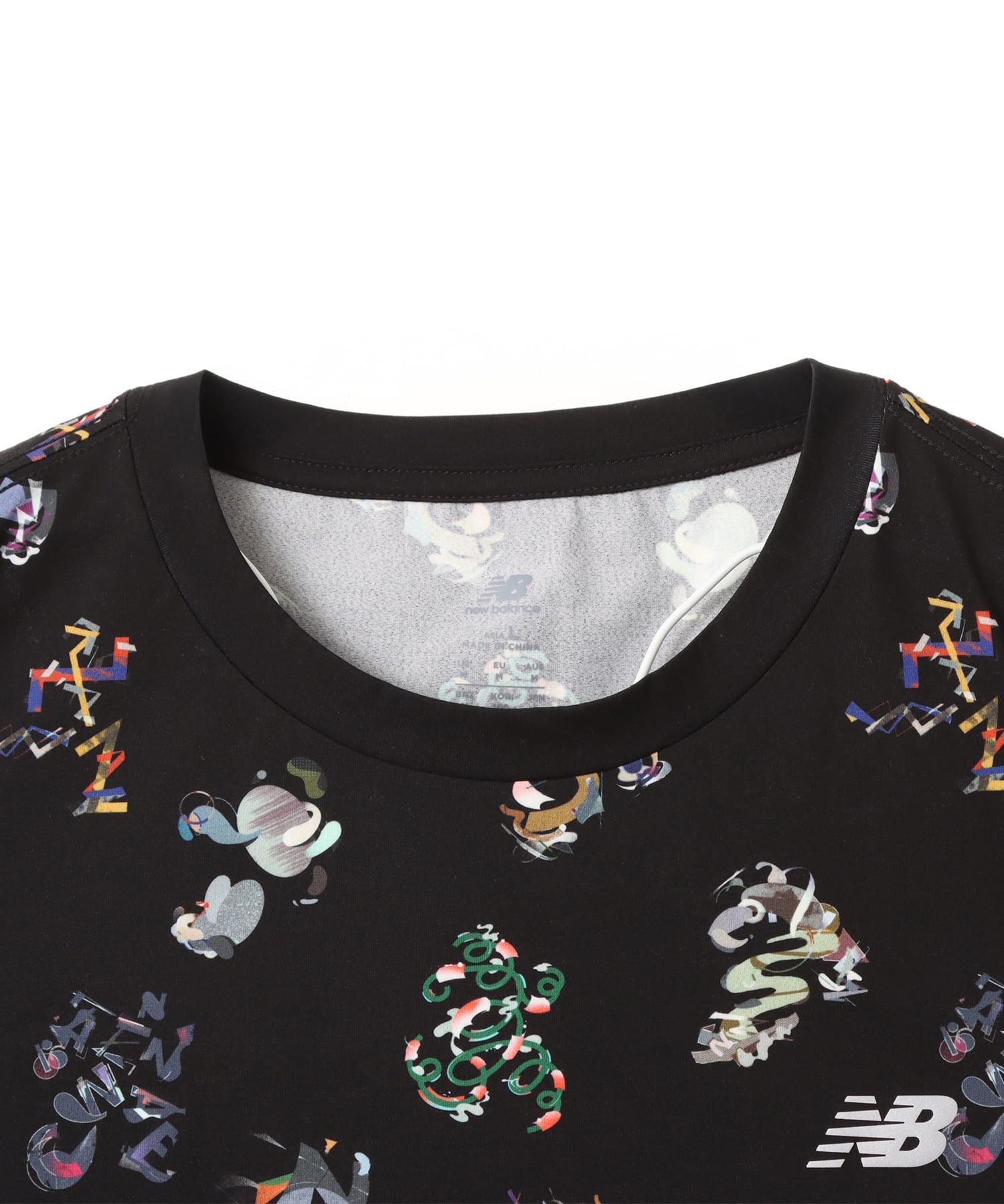 New Balance x GCP Run T-Shirt AOP BLACKの画像