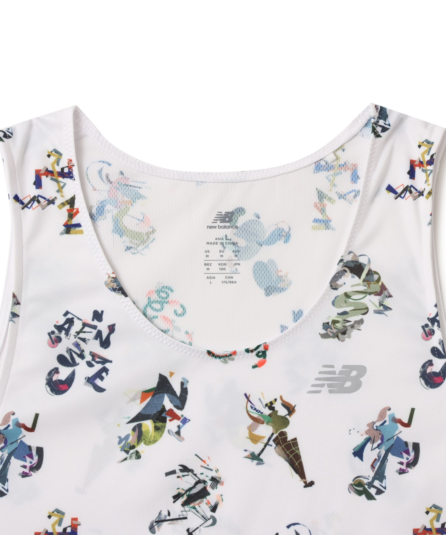 New Balance x GCP Singlet AOP WHITEの画像