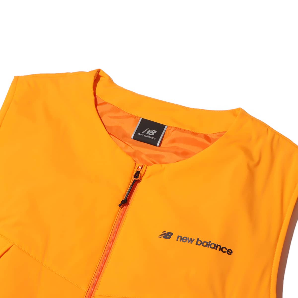 New Balance MET24 Packable Padded Vest マリーゴールド 23FW-Iの画像