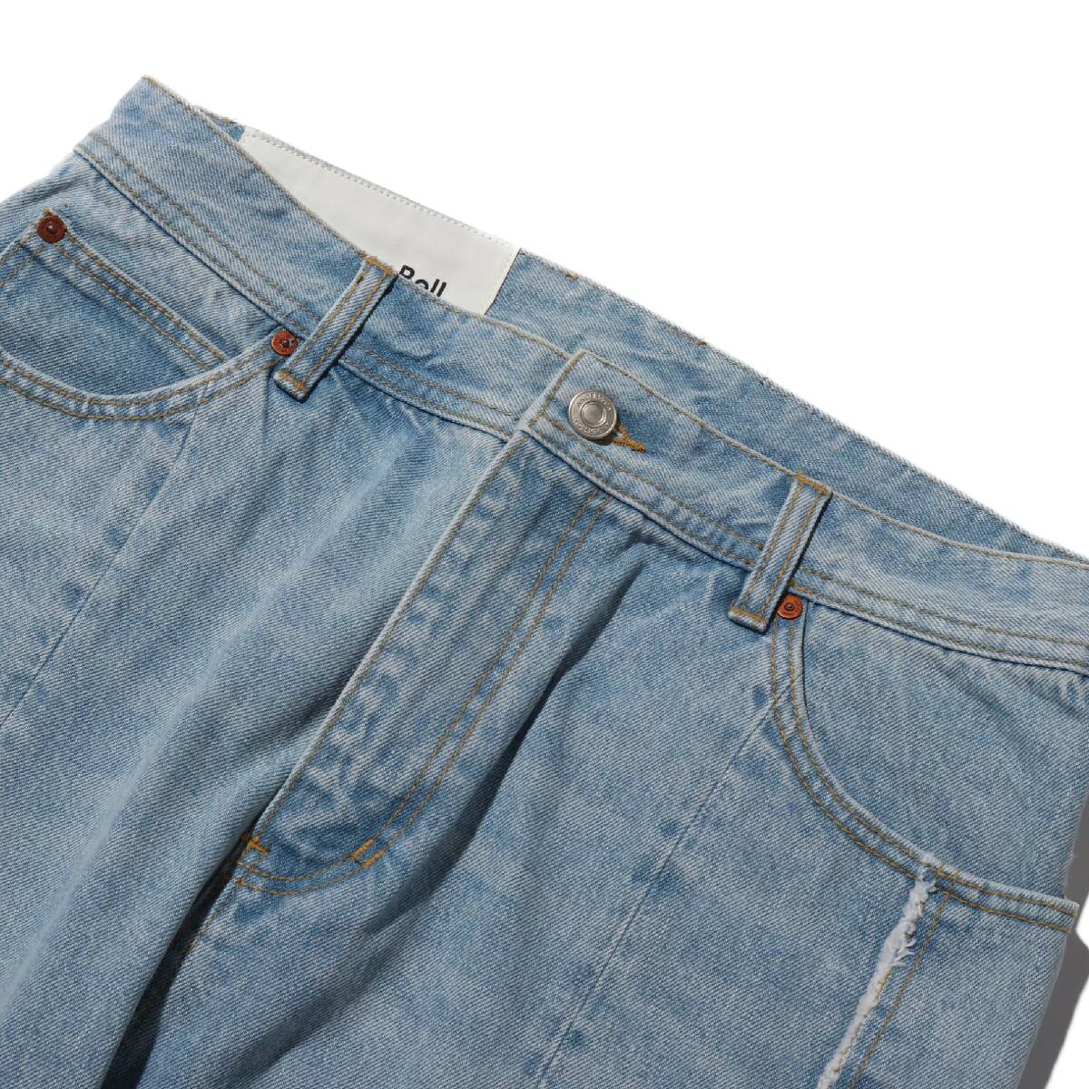 Andersson Bell DENIS CROPPED JEANS BLUE 19FA-Iの画像