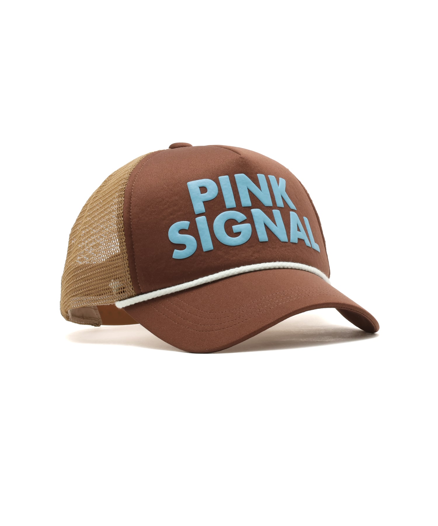 atmos pink SIGNAL Logo Cap BROWNの画像