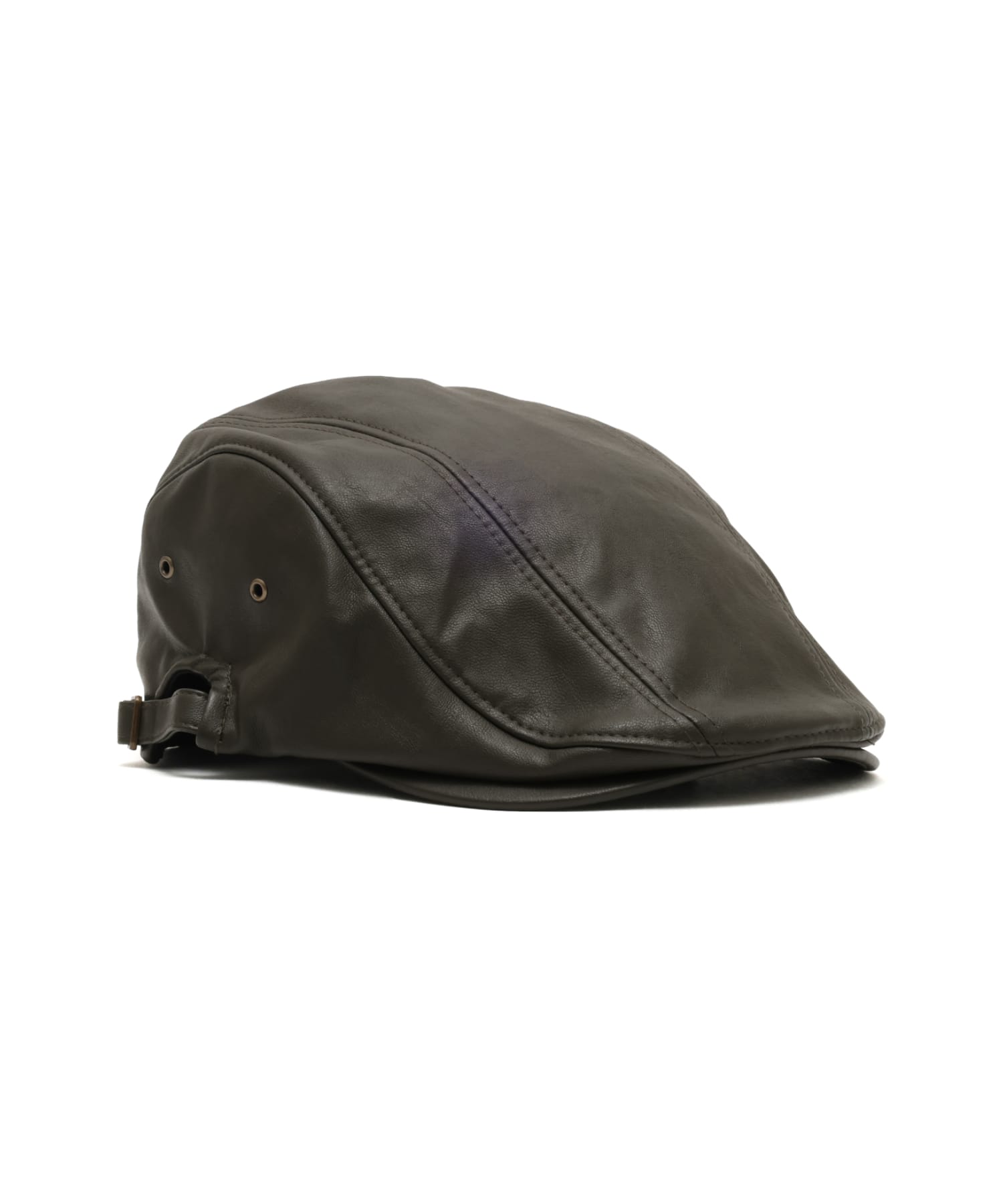 atmos pink Fake Leather Hunting Cap KHAKIの画像