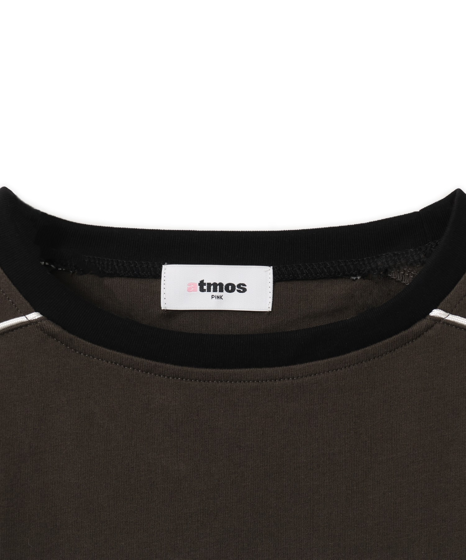 atmos pink Layered Lace Sleeve T-Shirt BLACKの画像