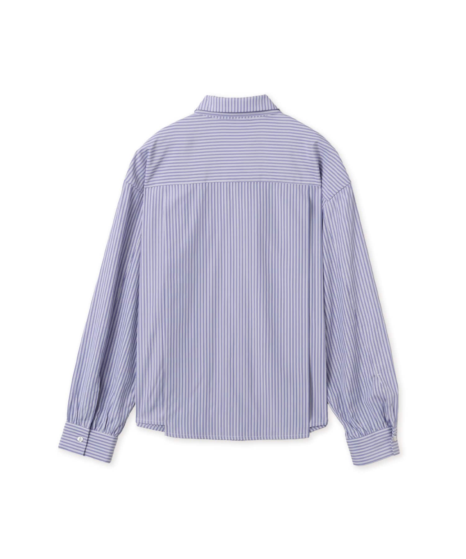 atmos pink Neck-Tie Stripe Shirt BLUEの画像