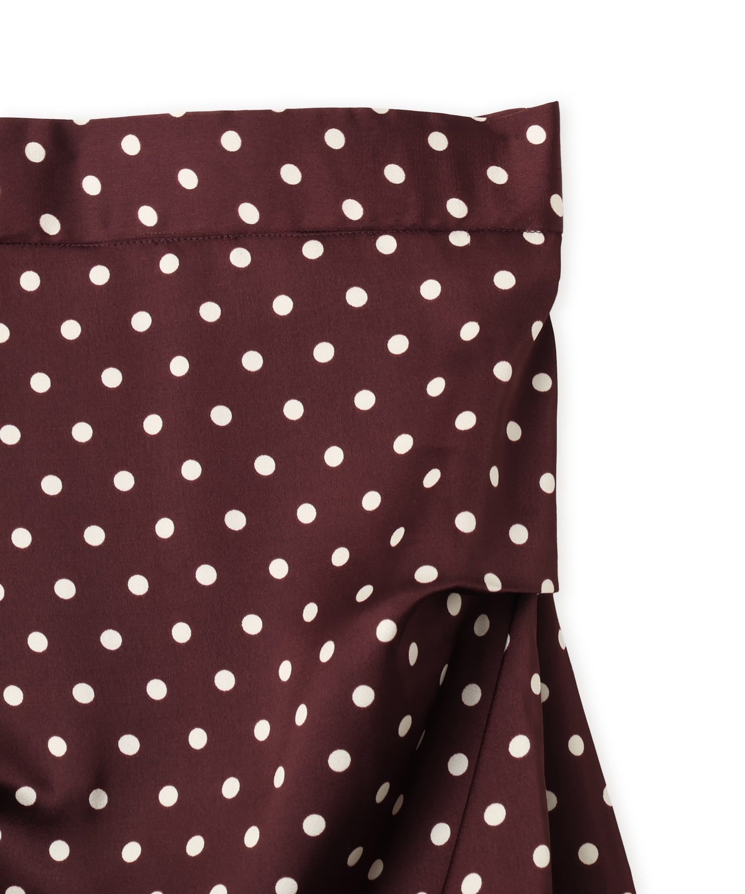 atmos pink Asymmetry Dot Skirt BROWNの画像