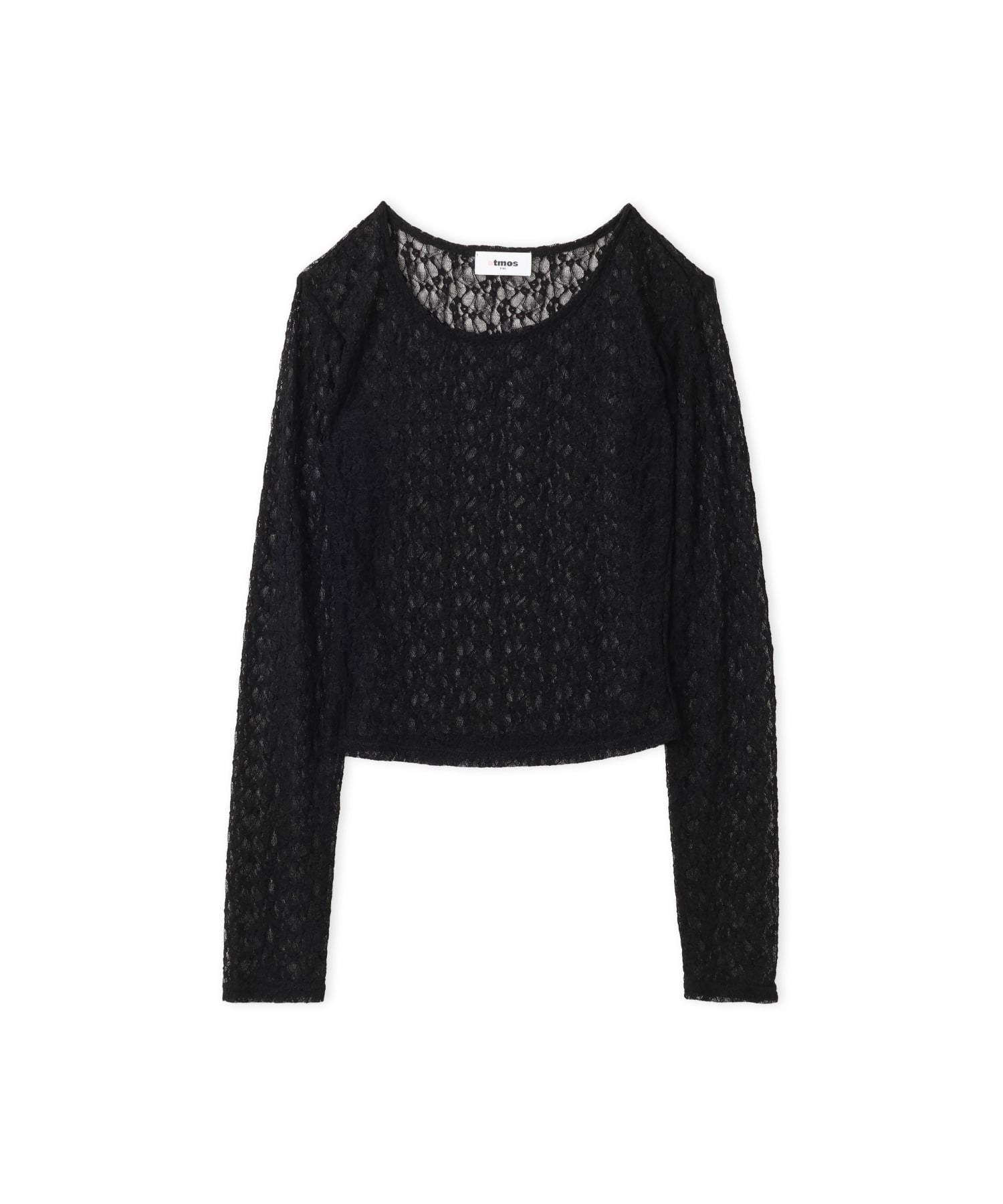 atmos pink Lace LS Top & Camisole Set BLACKの画像