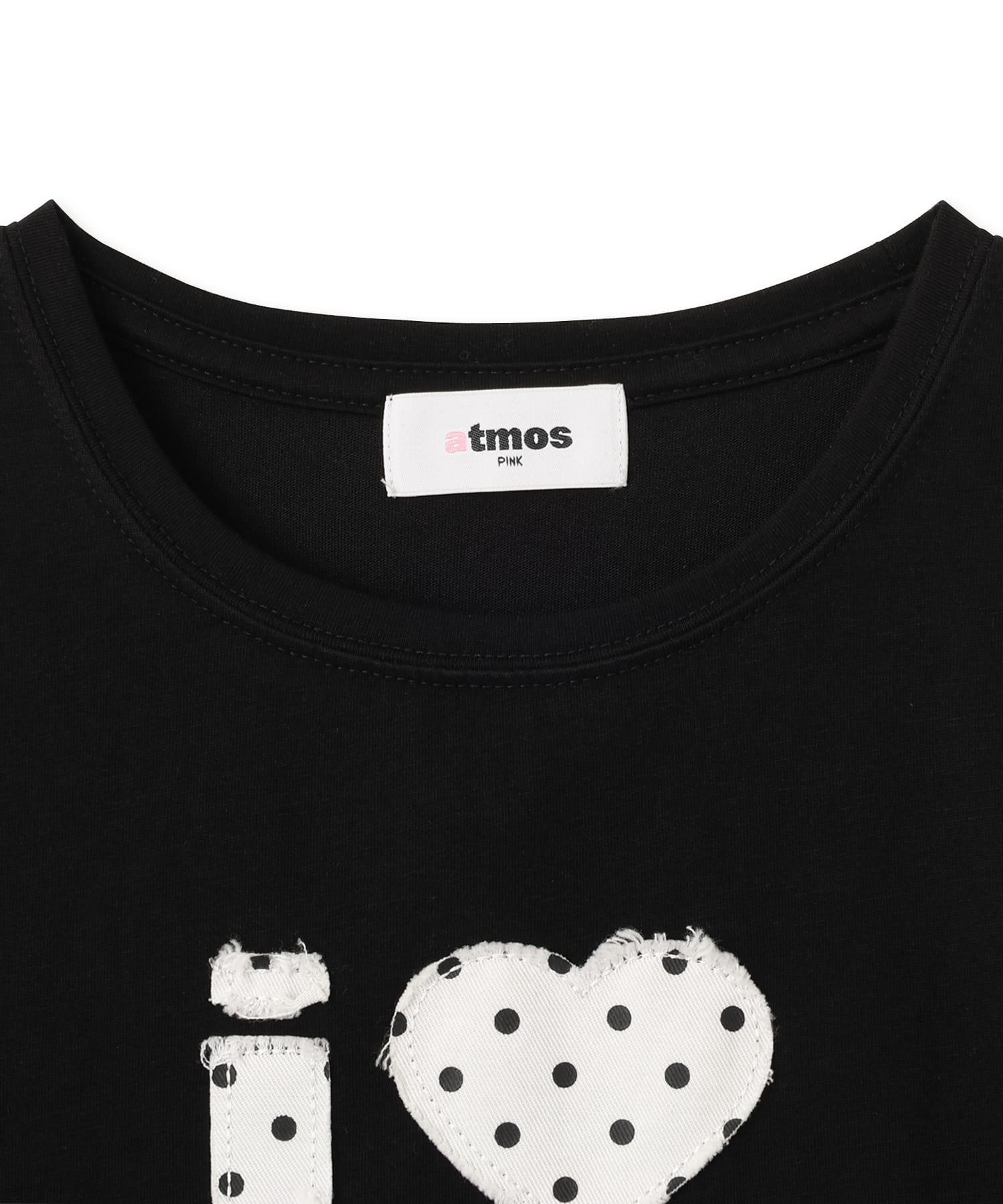 atmos pink I Love pink Dot T-shirt BLACKの画像