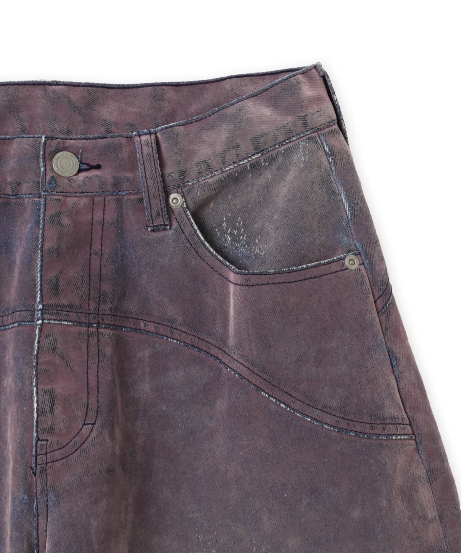 atmos pink Flocky Denim Pants PINKの画像