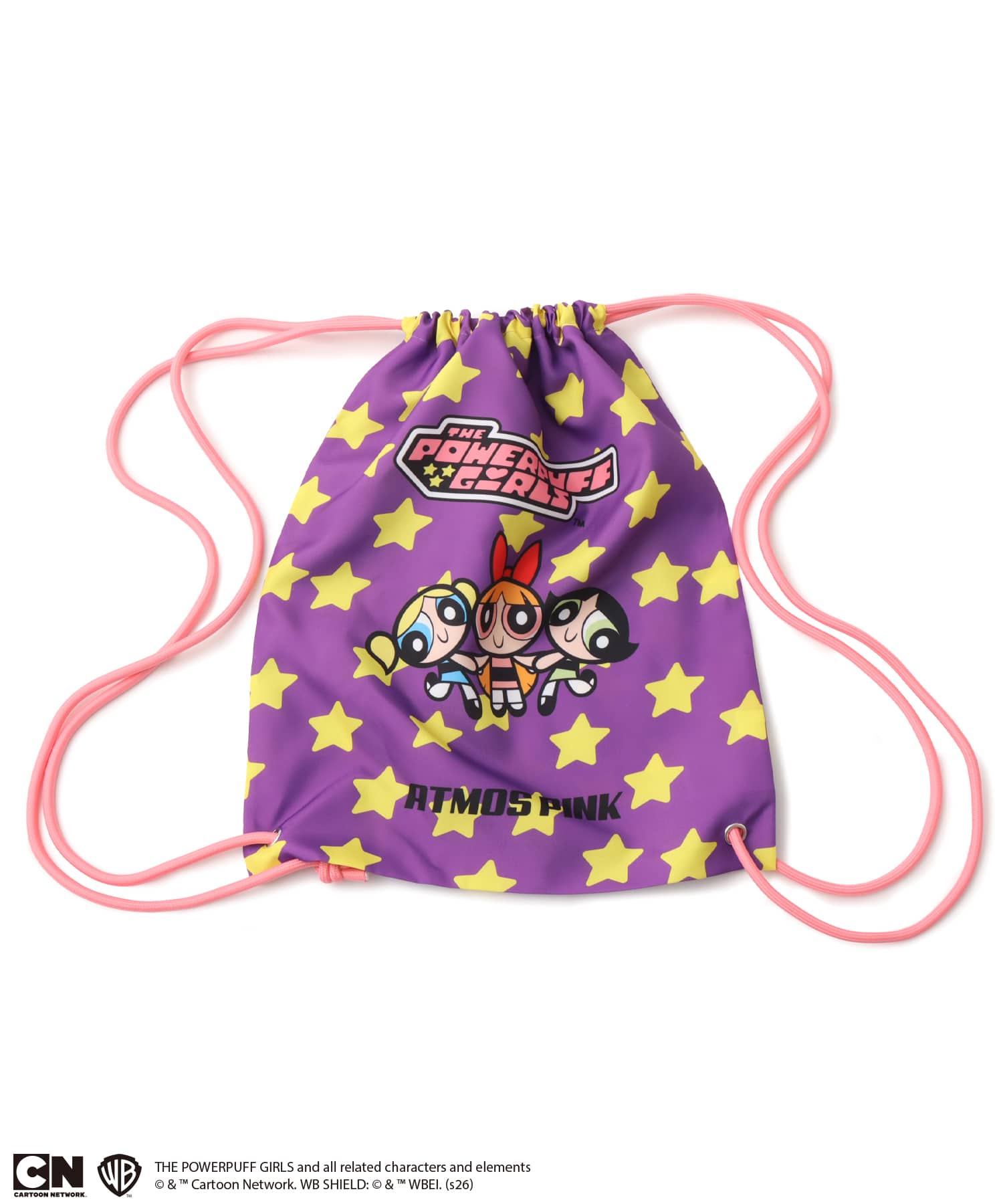 The Powerpuff Girls x atmos pink Knapsack Bag PURPLEの画像