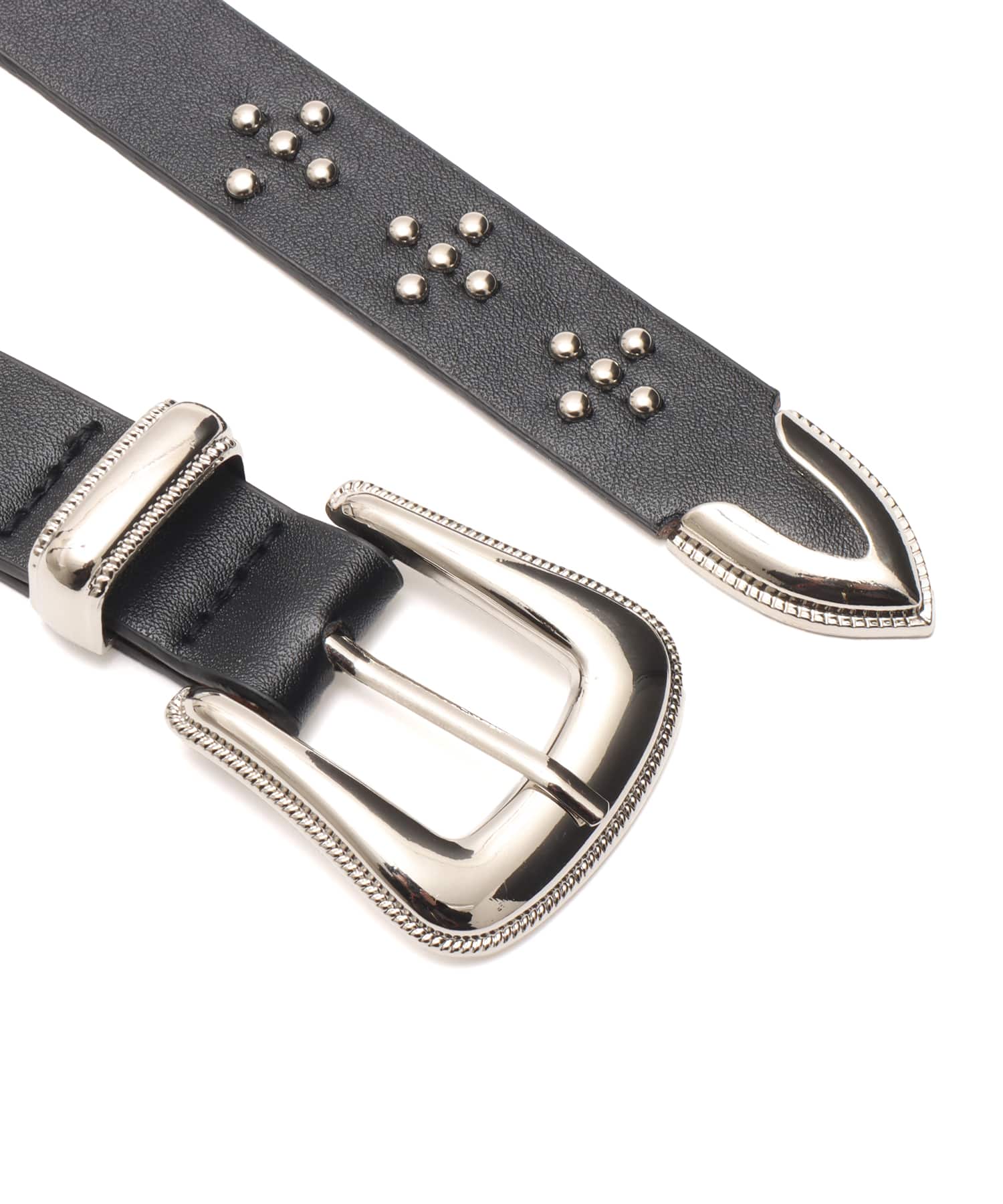 atmos pink Studs Belt BLACKの画像