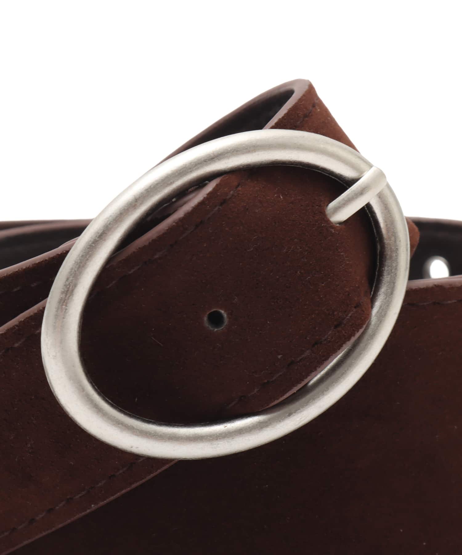 atmos pink Faux Suede Belt BROWNの画像