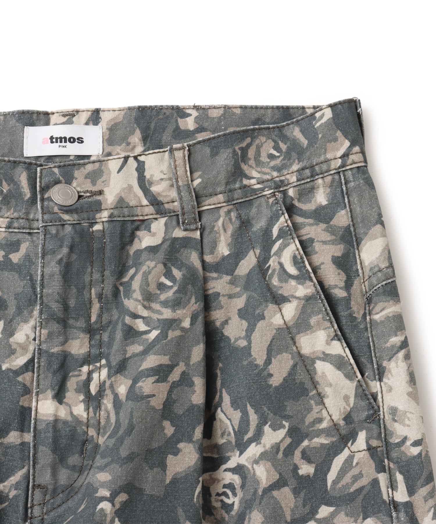 atmos pink Rose Camouflage Cargo Pants KHAKIの画像