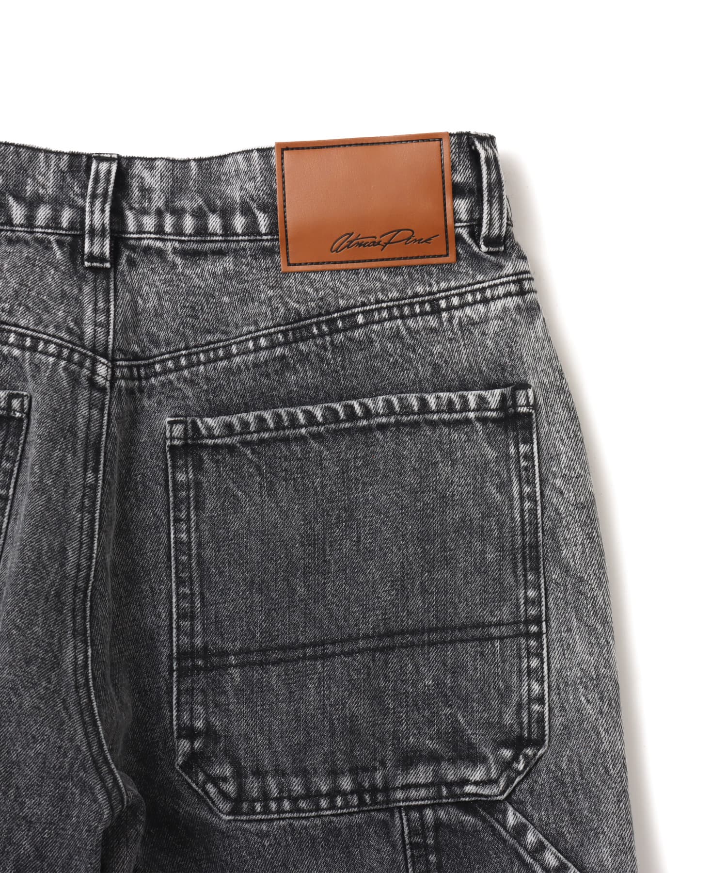 atmos pink Panelled Bandana Denim Pants BLACKの画像