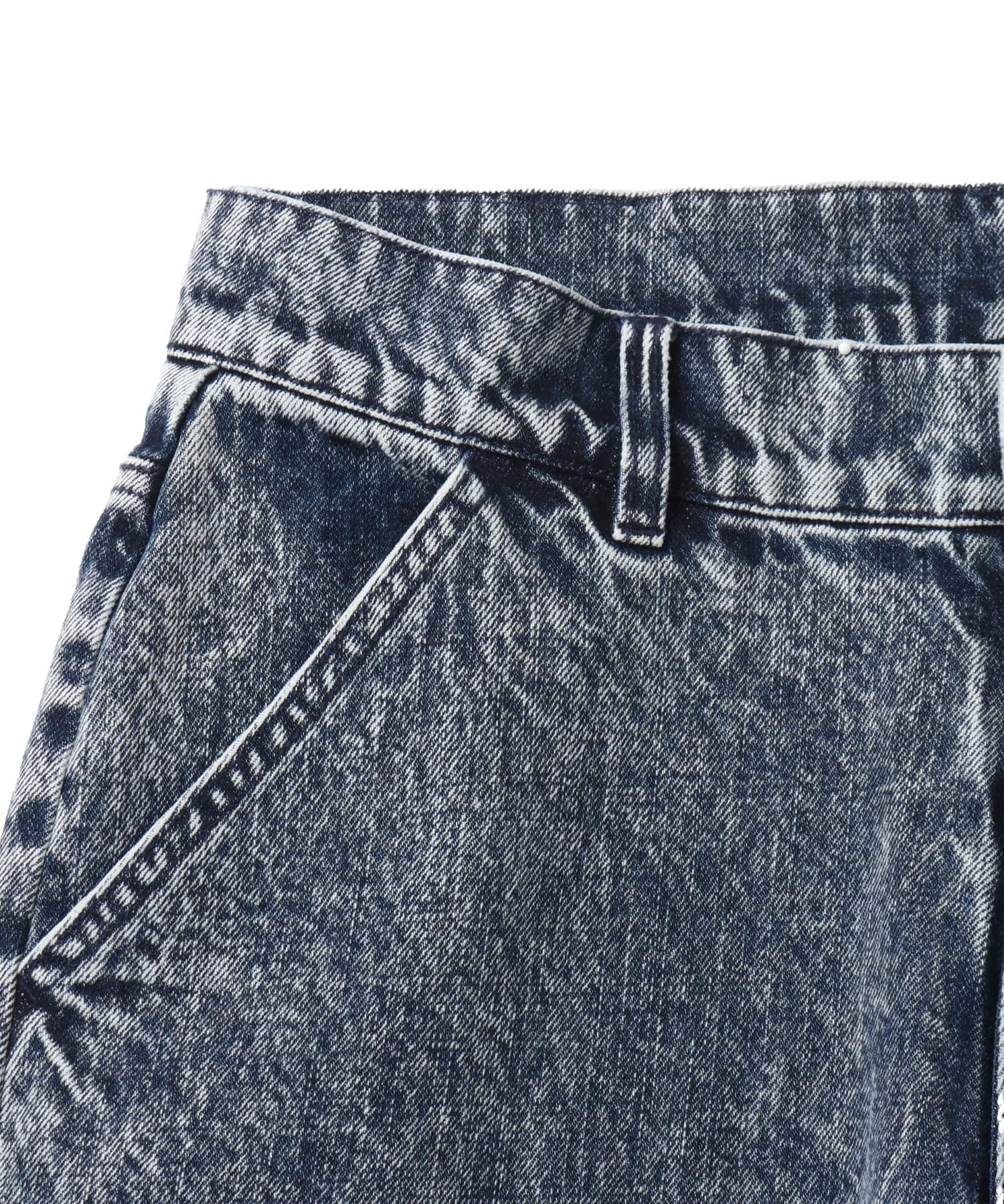 atmos pink Panelled Bandana Denim Pants BLUEの画像