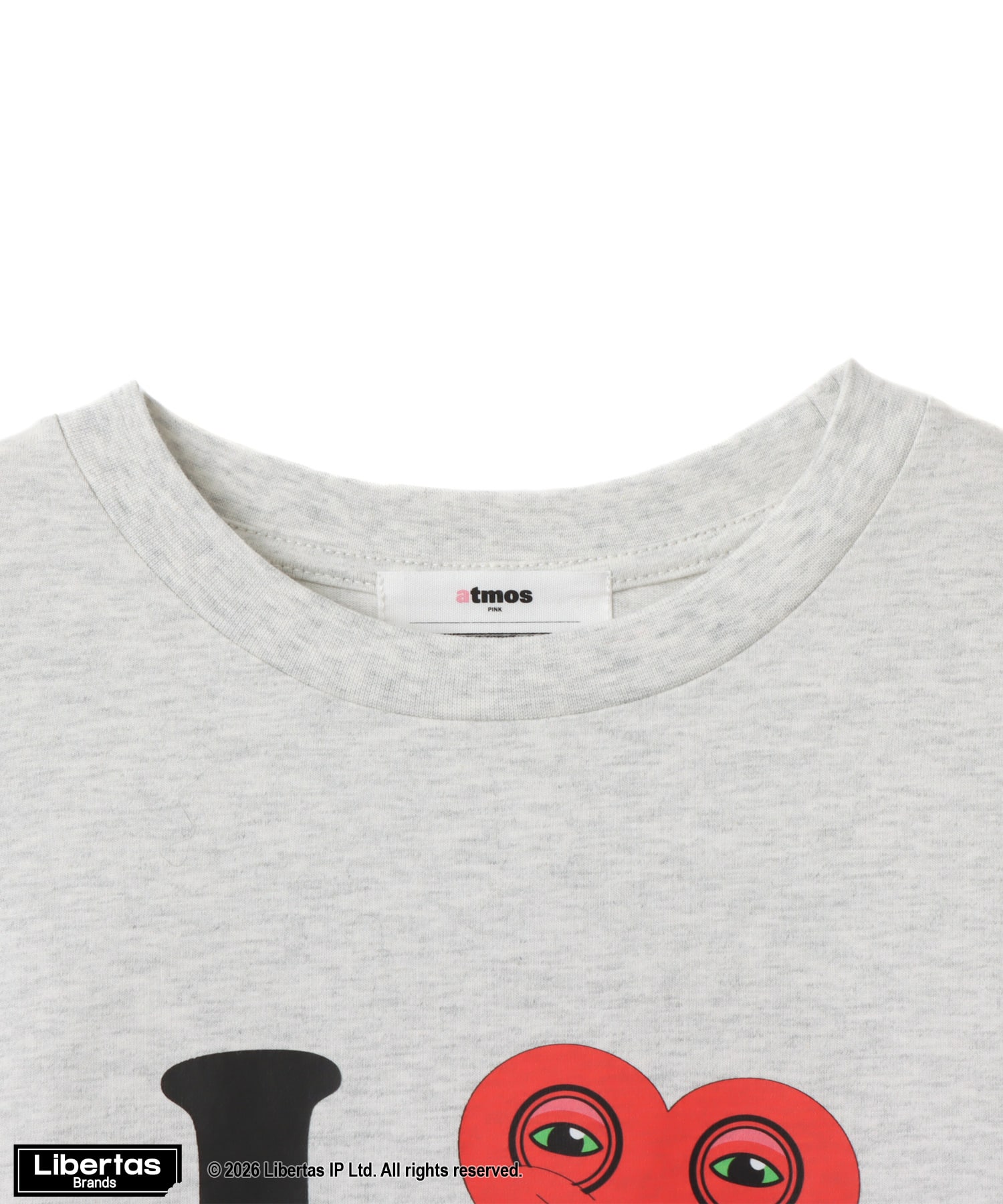 atmos pink x FUGGLER I LOVE FUGGLER LS T-shirt GRAYの画像