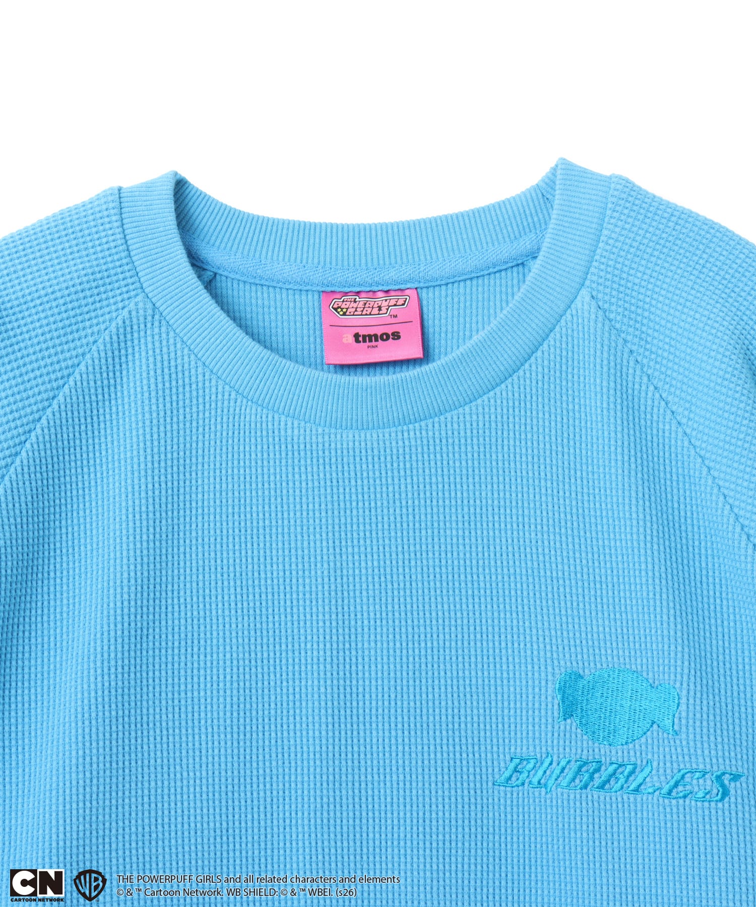 The Powerpuff Girls x atmos pink Thermal LS T-shirt BLUEの画像
