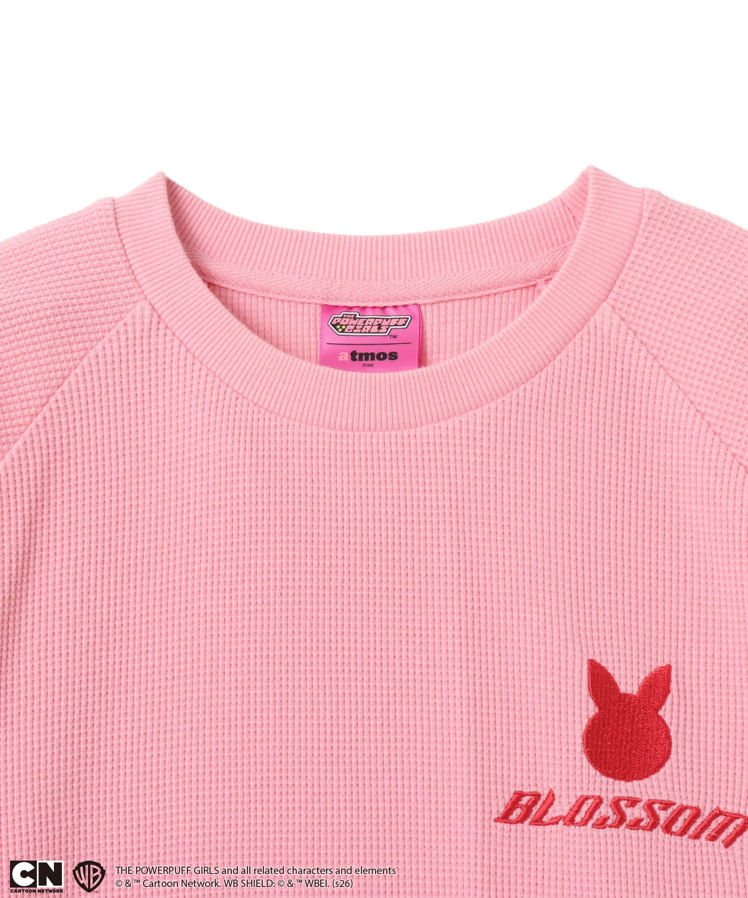 The Powerpuff Girls x atmos pink Thermal LS T-shirt PINKの画像