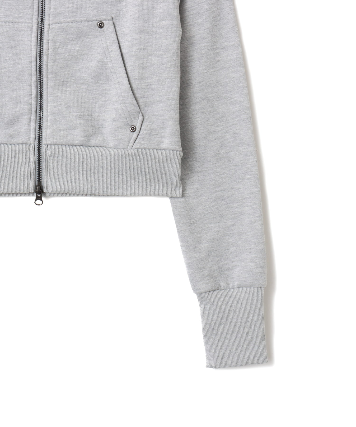 atmos pink Off-shoulder Sweat Zip-up GRAYの画像