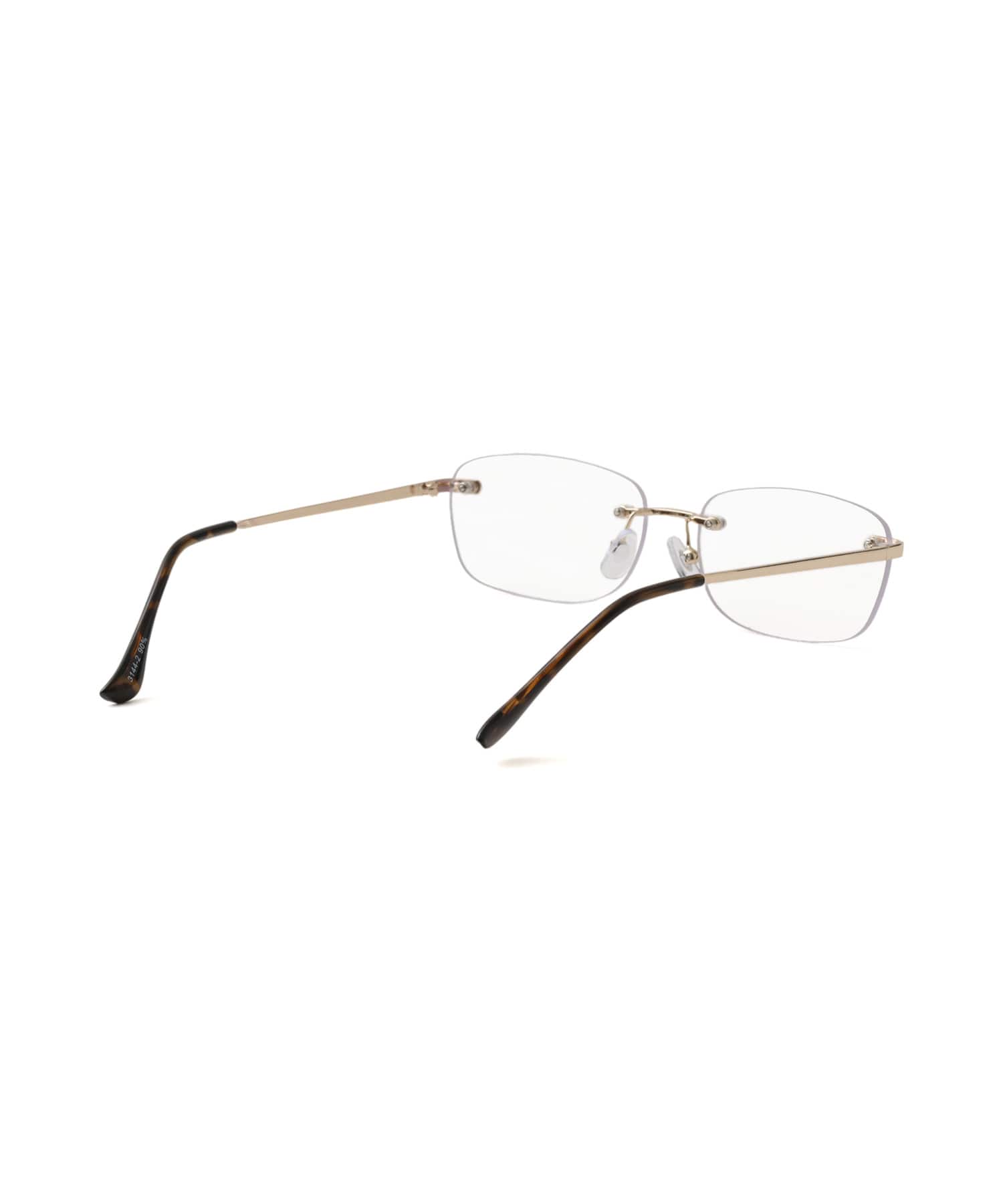 atmos pink Square Clear Glasses GOLDの画像