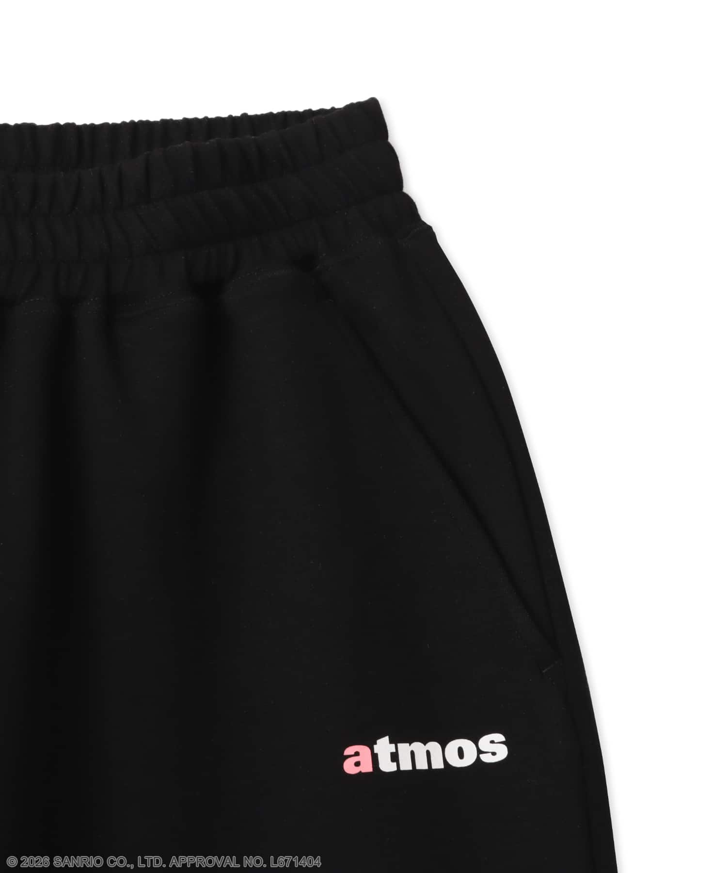 atmos pink x HELLO KITTY Sweat Pants BLACKの画像