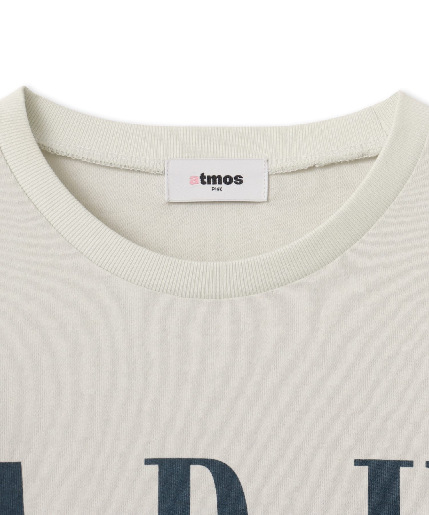 atmos pink Layered Print LS T-shirt WHITEの画像