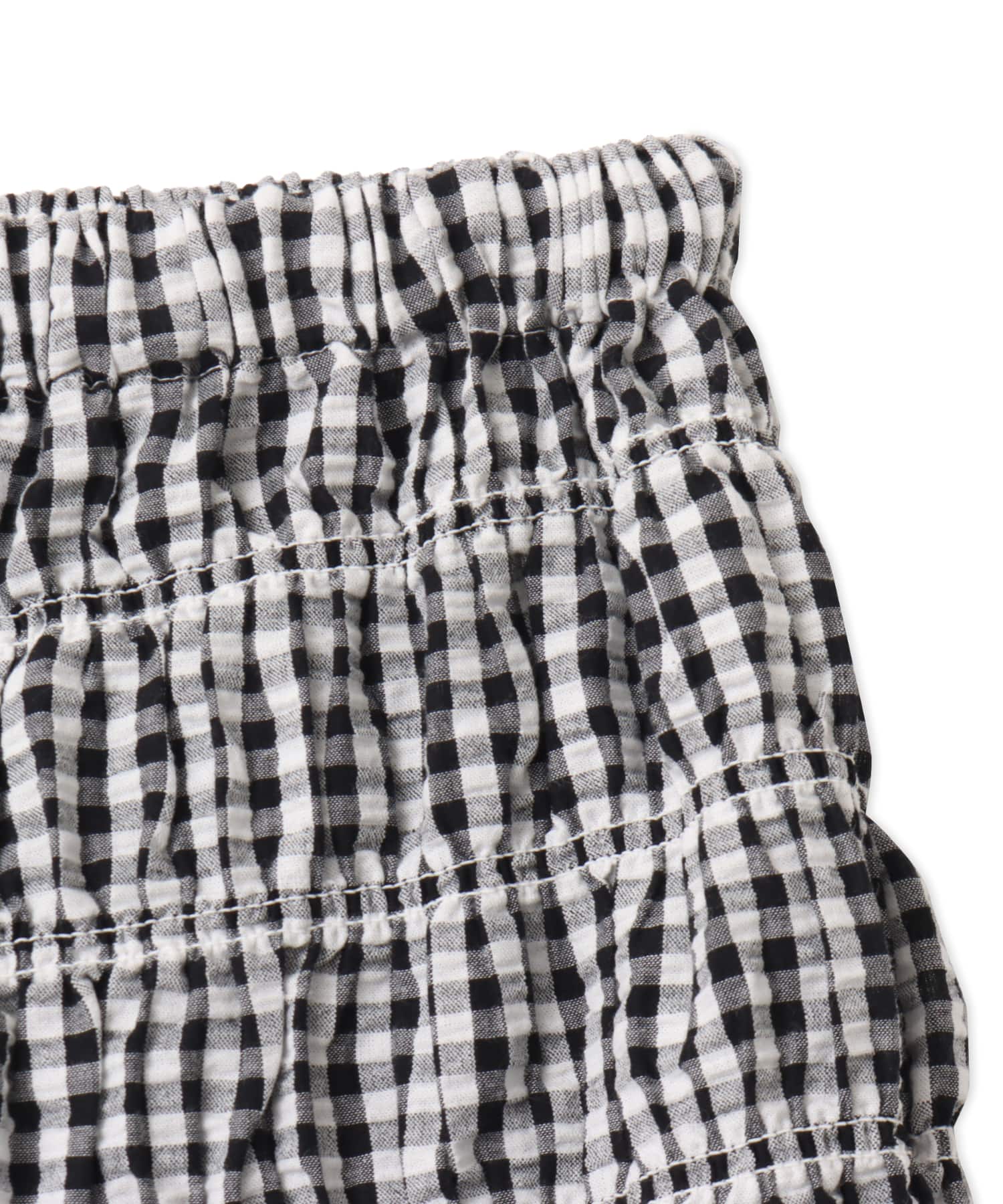 atmos pink Gingham Check Short Pants BLACKの画像