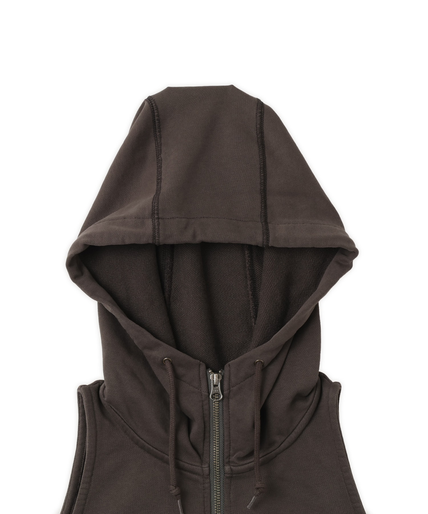 atmos pink No Sleeve Zip-up Hoodie BLACKの画像