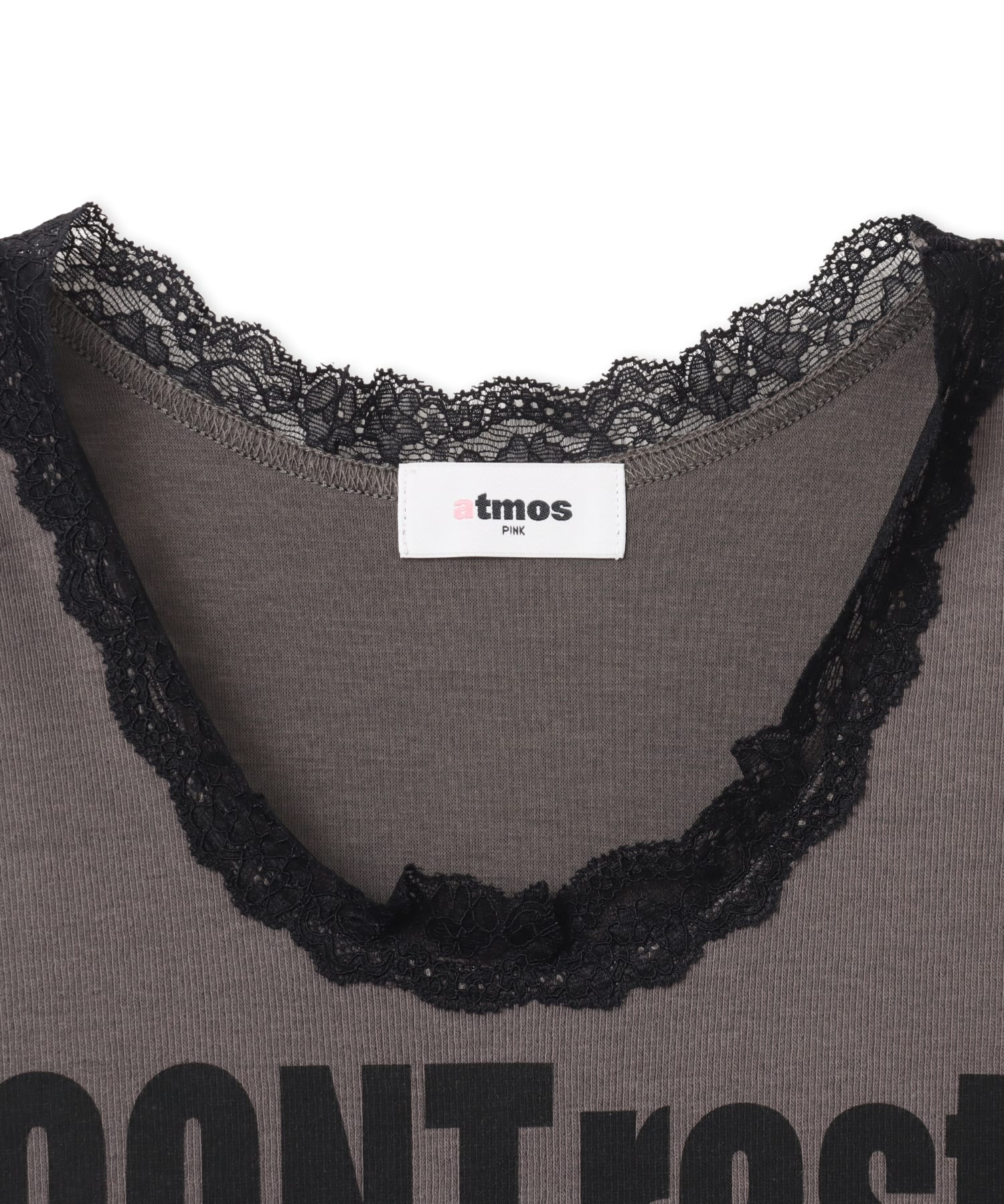 atmos pink Lace Tank Top BLACKの画像