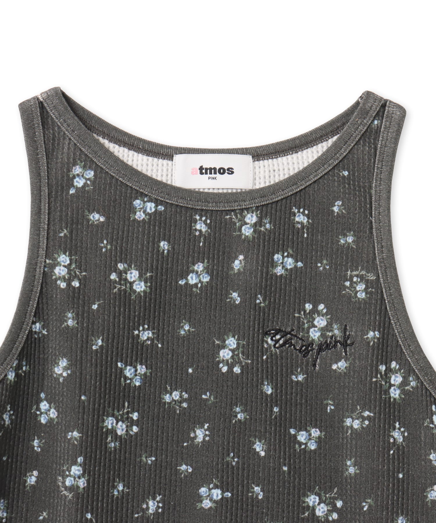 atmos pink Floral Print Tank Top BLACKの画像