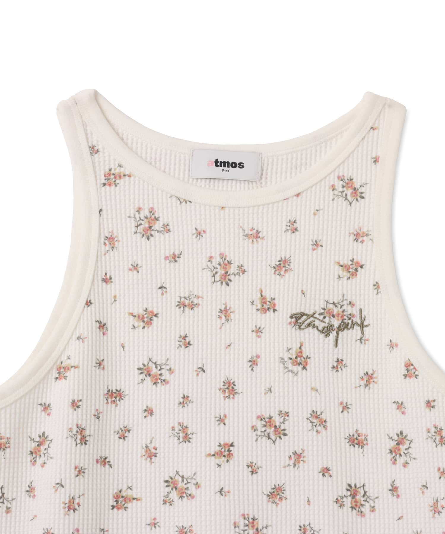 atmos pink Floral Print Tank Top WHITEの画像
