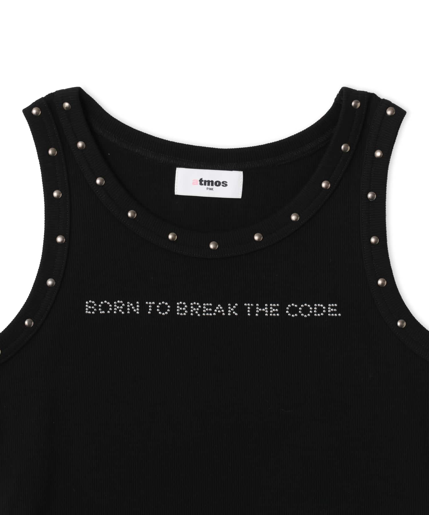 atmos pink Studs Tank Top BLACKの画像