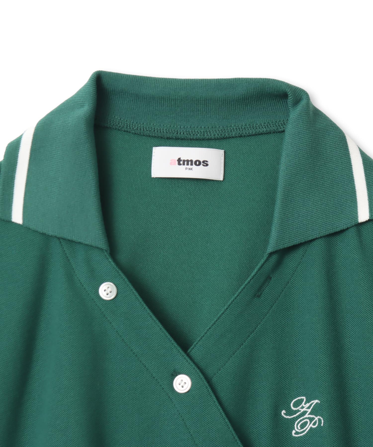 atmos pink Cashe-Coeur Polo Shirt GREENの画像