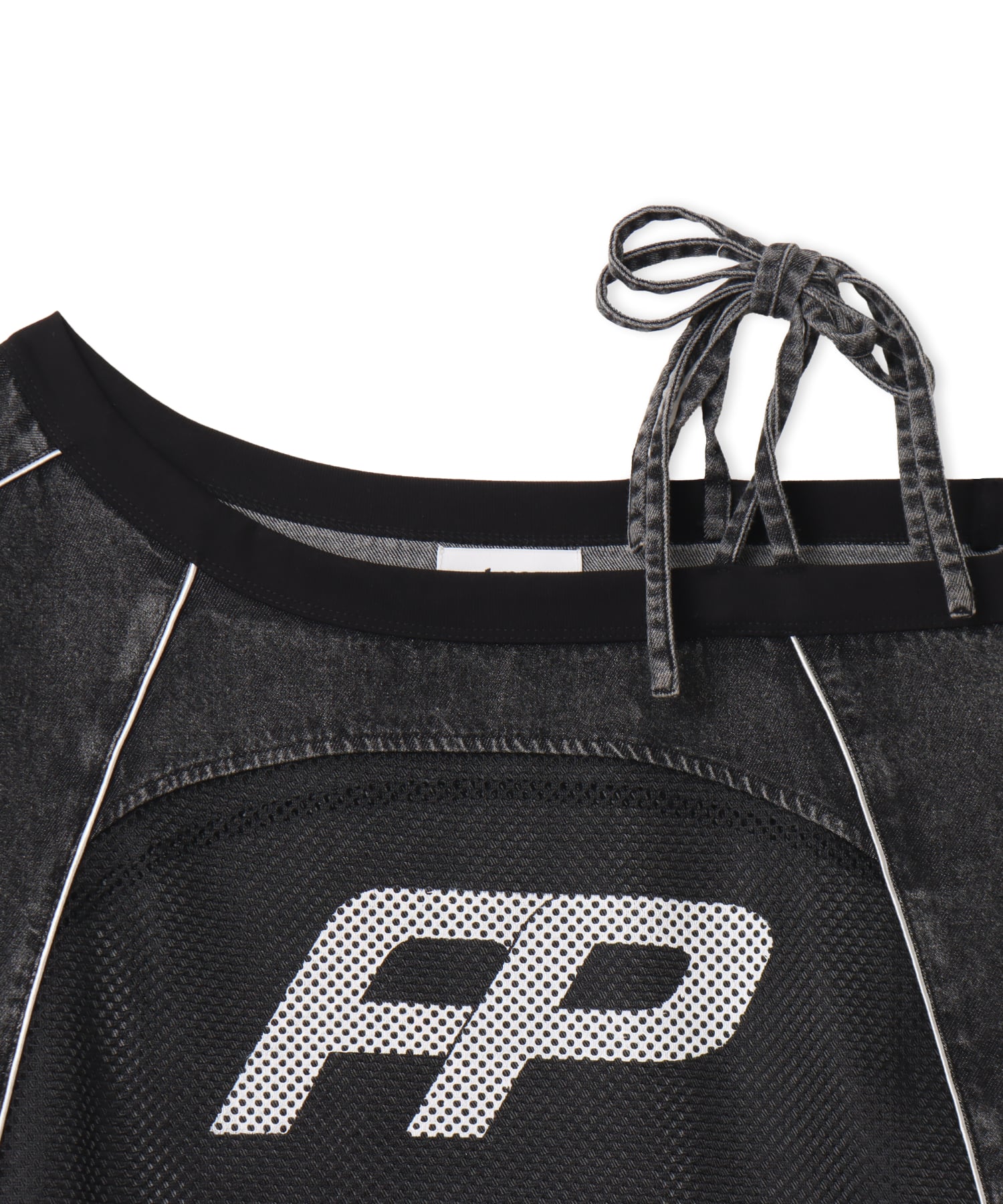 atmos pink Mesh Docking T-shirt BLACKの画像