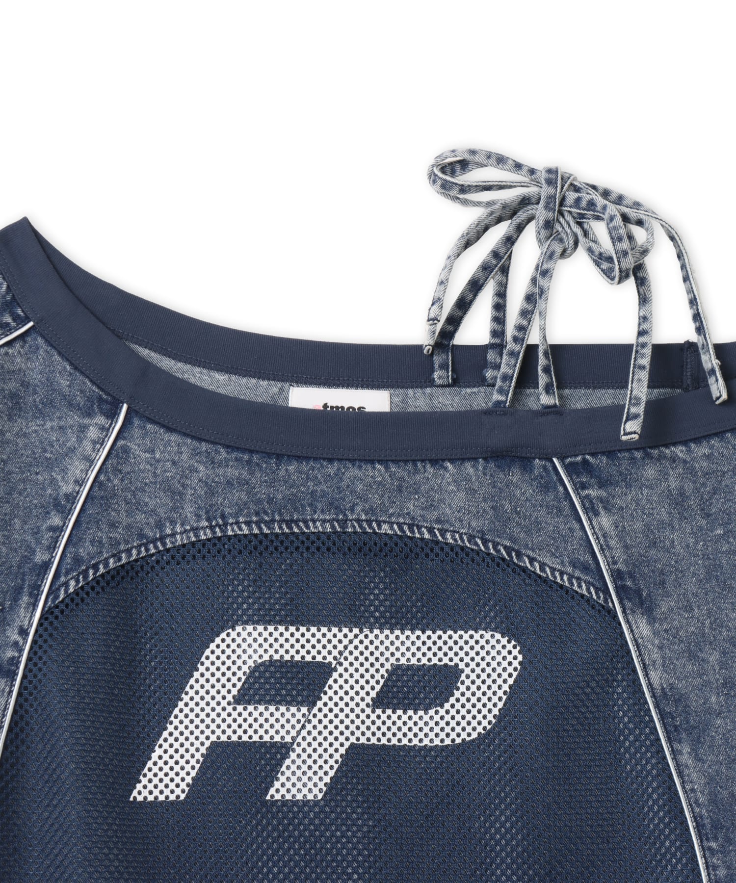 atmos pink Mesh Docking T-shirt BLUEの画像