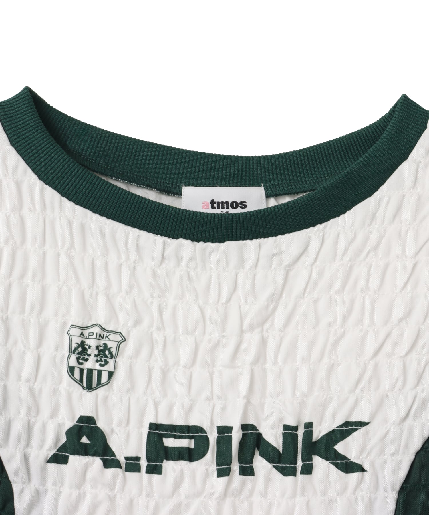 atmos pink Shirring Game T-shirt WHITEの画像