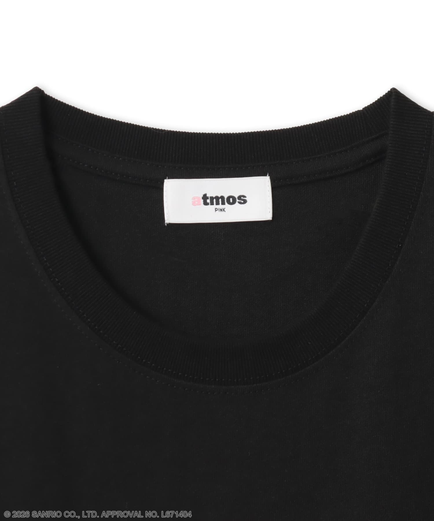 atmos pink x HELLO KITTY Big T-shirt BLACKの画像