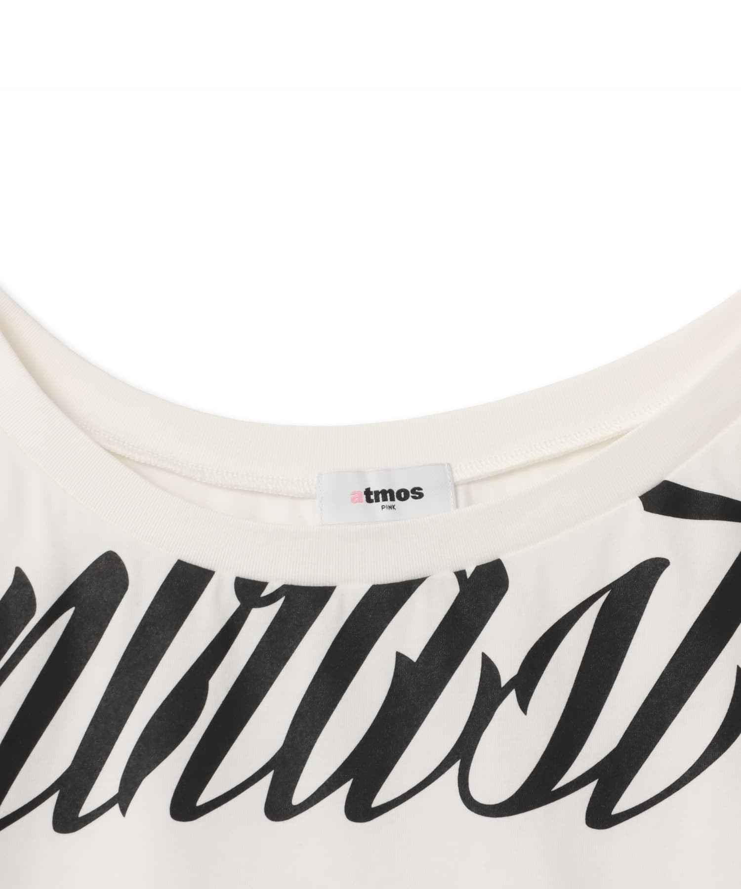 atmos pink Big Logo T-shirt WHITEの画像