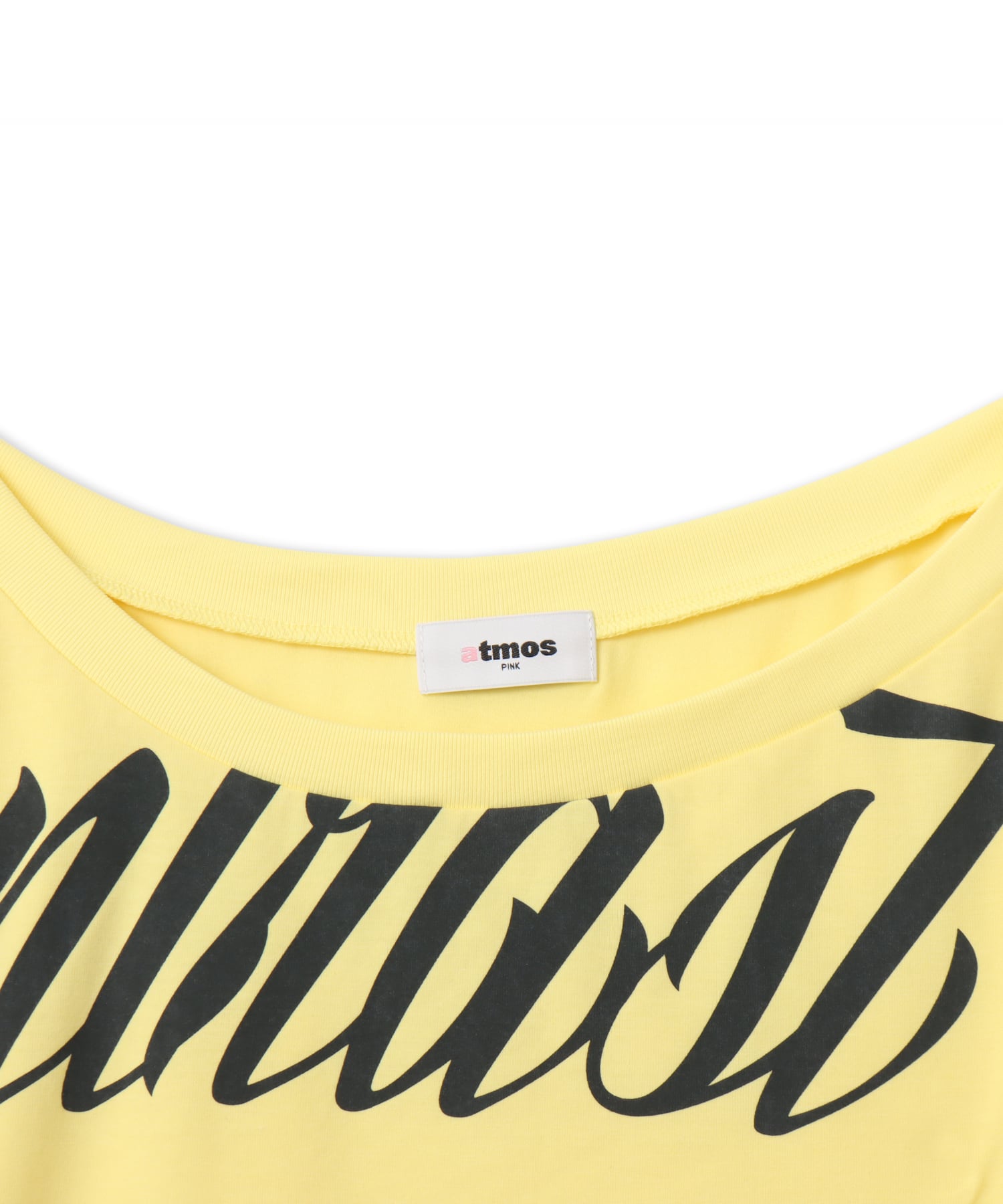 atmos pink Big Logo T-shirt YELLOWの画像