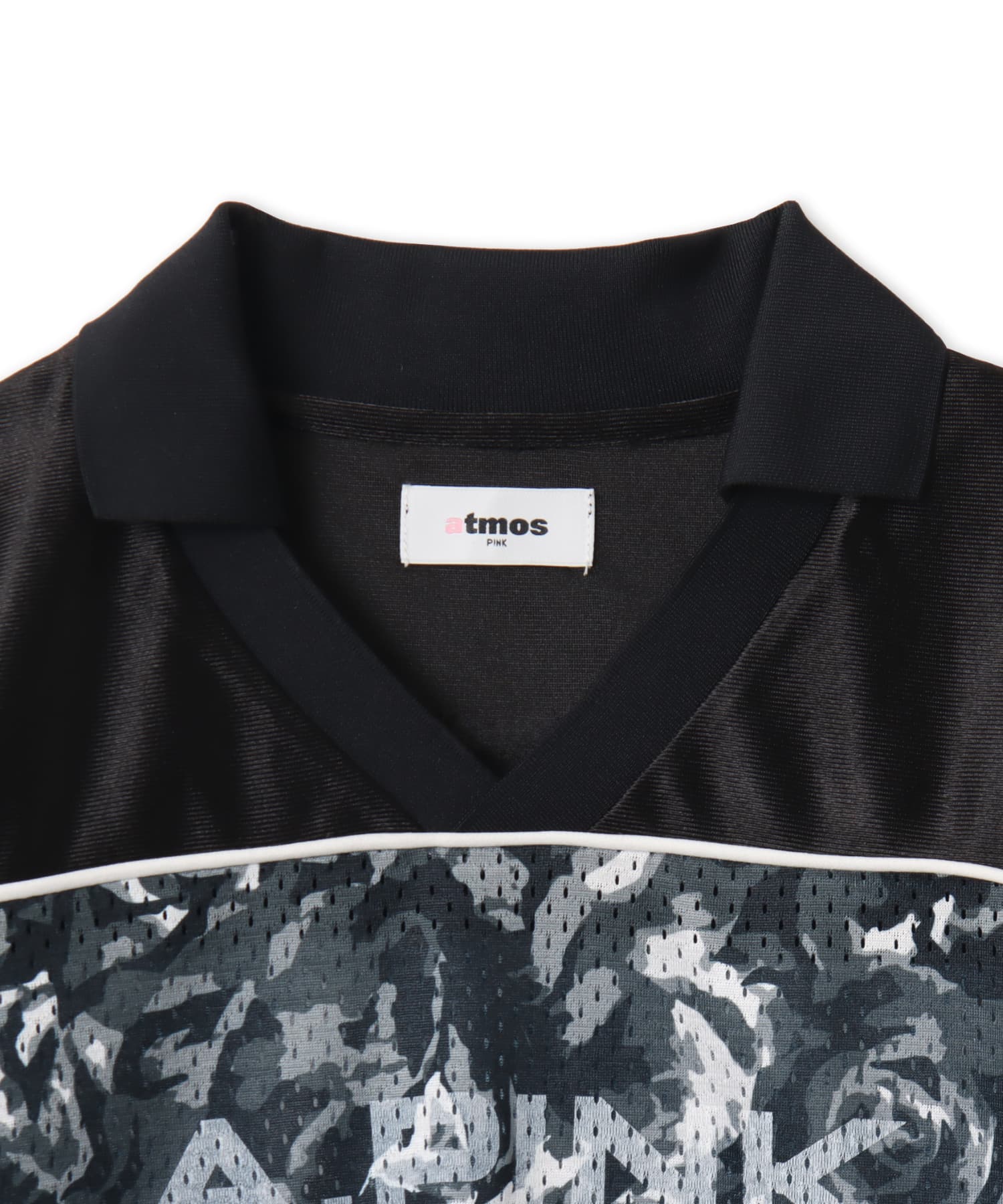 atmos pink Rose Camouflage Game Shirt BLACKの画像