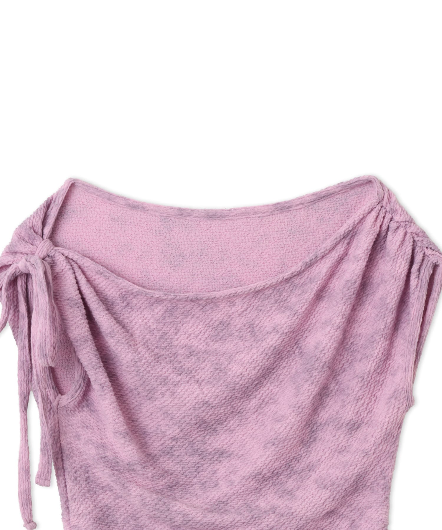 atmos pink Tie Point One Shoulder Tops PINKの画像
