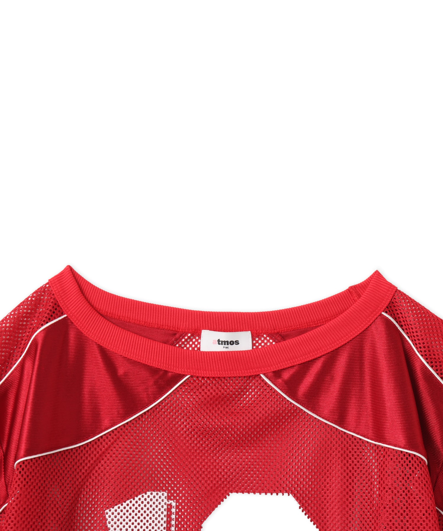 atmos pink Mesh Docking T-shirt BURGUNDYの画像