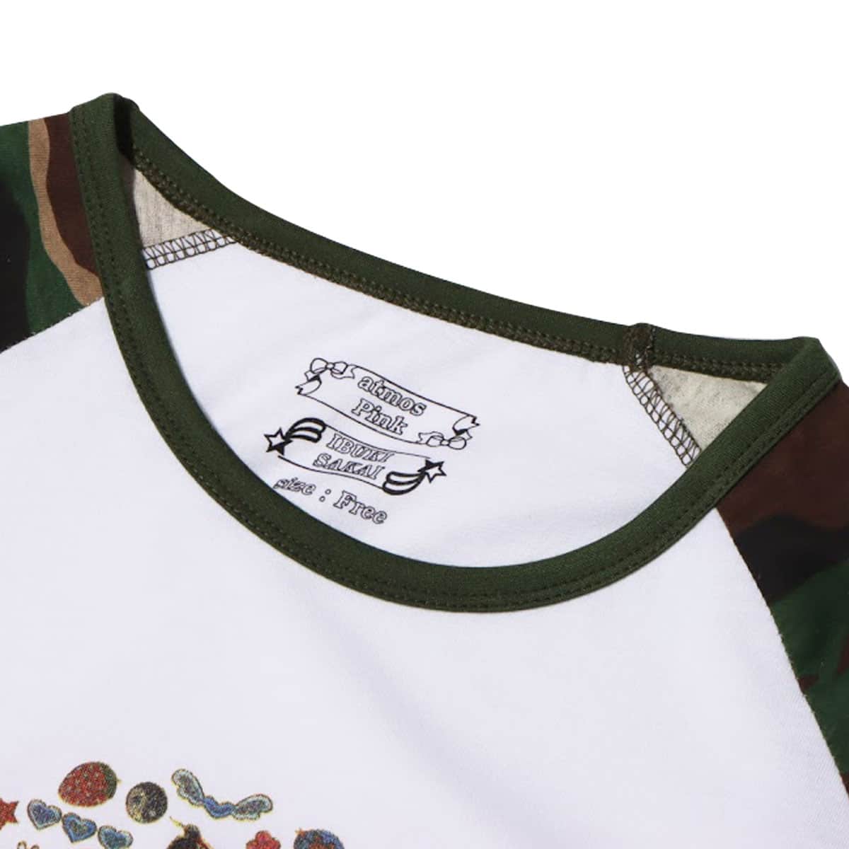 atmos pink × sakai ibuki collaboration safari long sleeve tee CAMOUFLAGEの画像