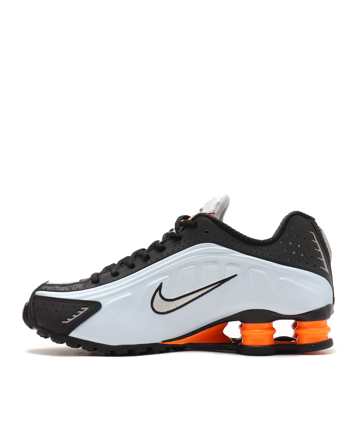 NIKE SHOX R4 BLUE TINT/METALLIC SILVER-TOTAL ORANGEの画像
