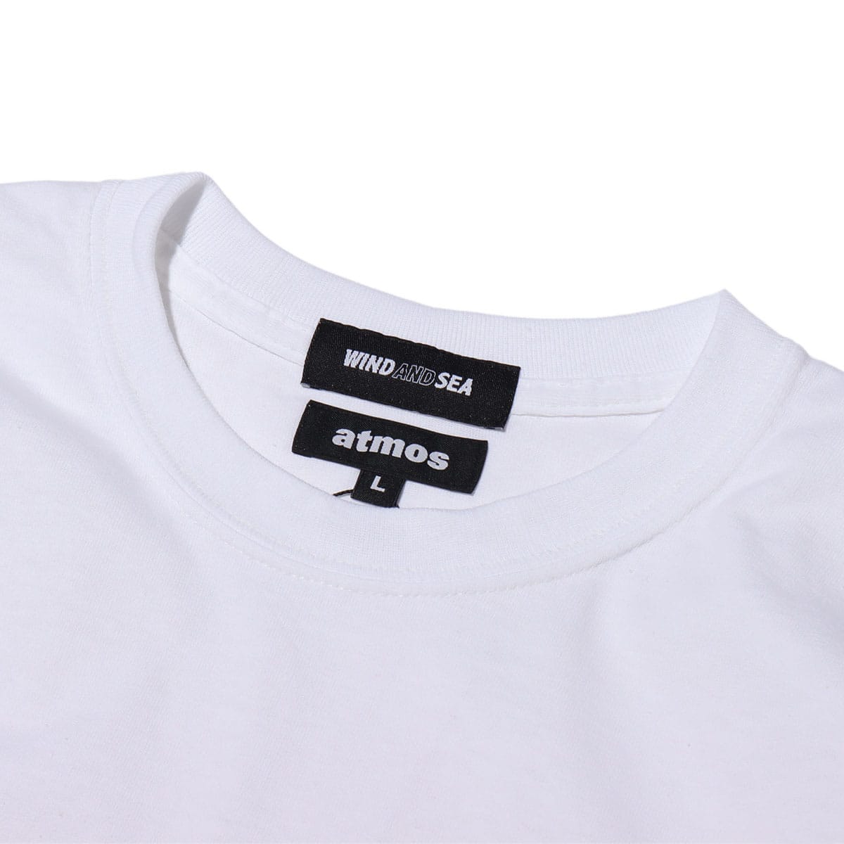 atmos x WIND AND SEA TRIANGLE LOGO TEE WHITE