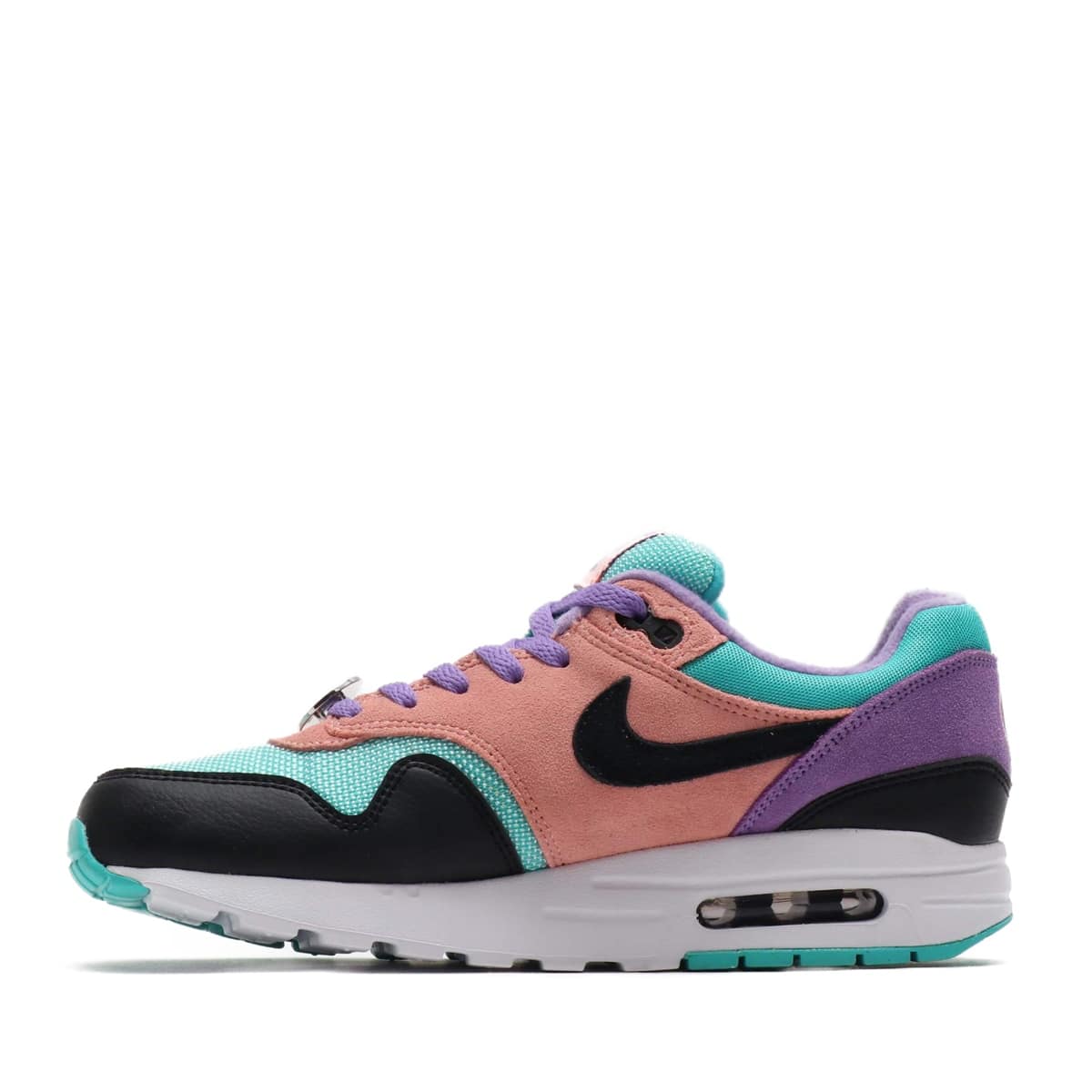 NIKE AIR MAX 1 NK DAY BLACK/WHITE-SPACE PURPLE-BLEACHED CORAL 19SP-I