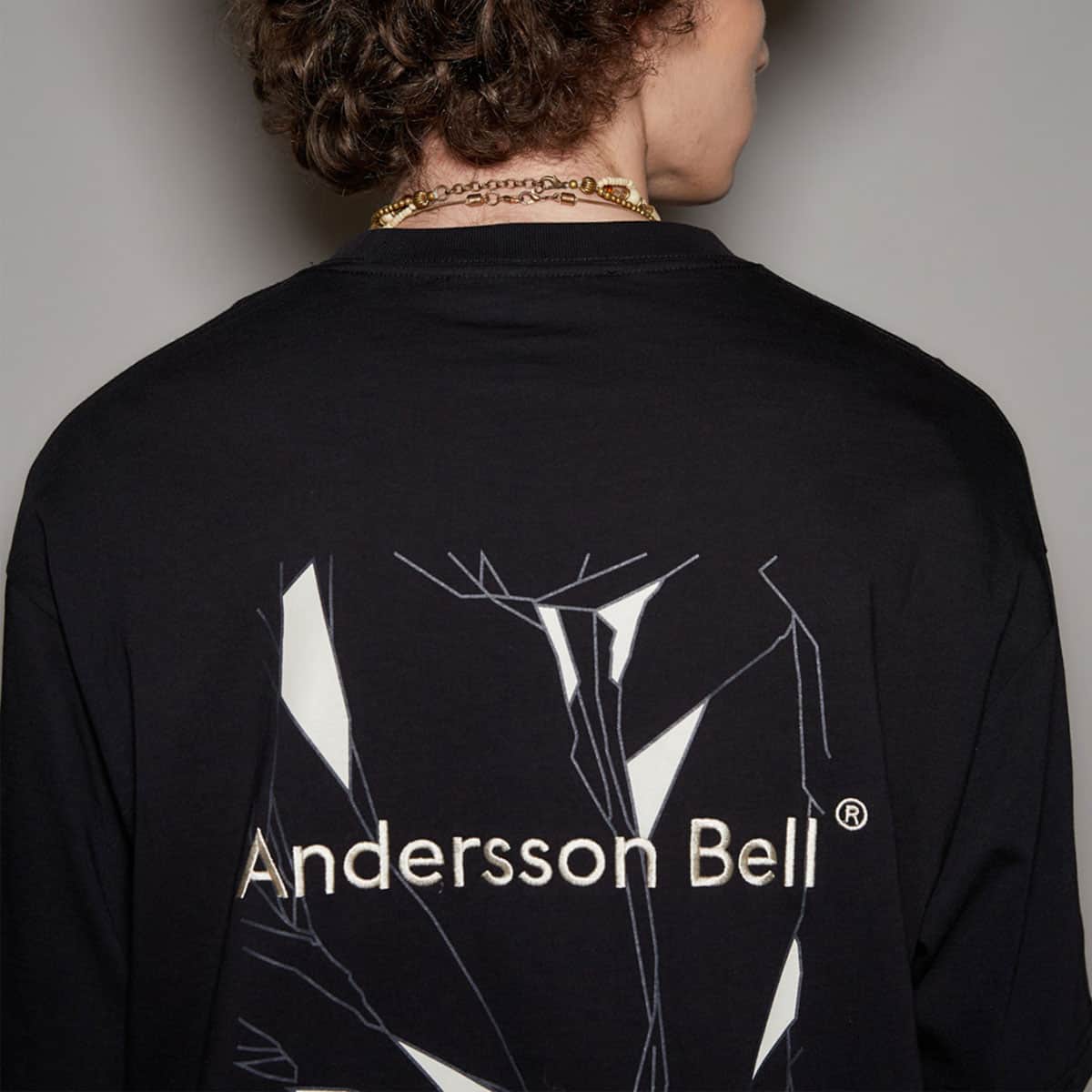 Andersson Bell UNISEX CREVICE ART T-SHIRTS BLACK 21SP-I