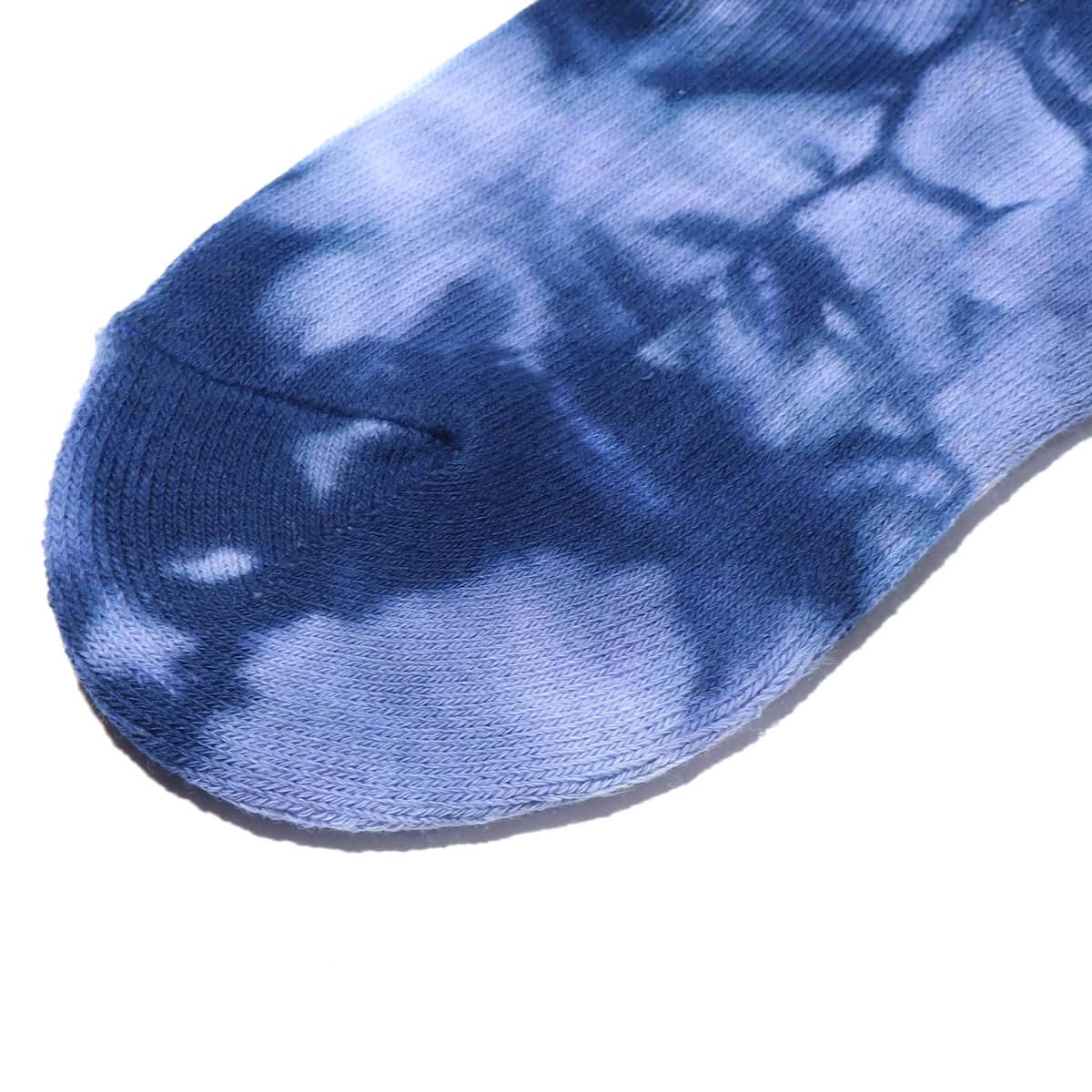atmos pink TIE DYE UNCLE SOCKS BLUEの画像