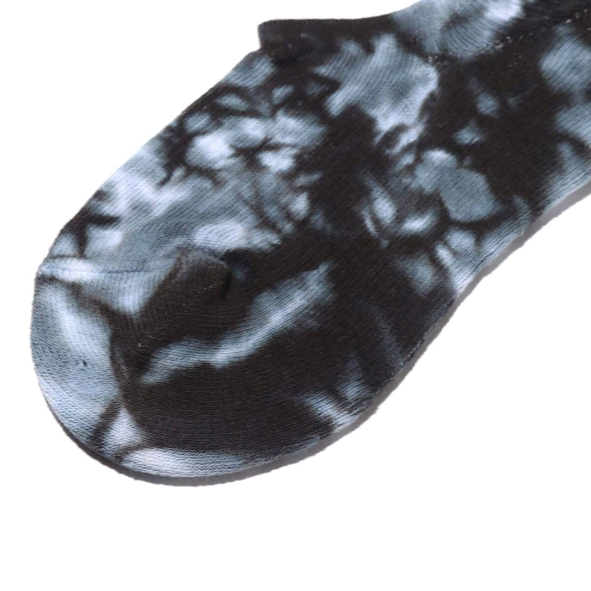 atmos pink TIE DYE UNCLE SOCKS BLACKの画像